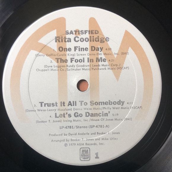 Rita Coolidge Satisfied Vinyl Lp '79 - Picture 2 of 7